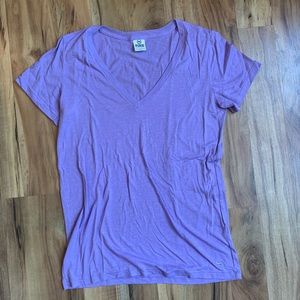 💦PINK VS Lavender Heathered V Neck T Shirt